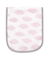 Hudson Baby Infant Girl Cotton Terry Bib and Burp Cloth Set 5pk, Dreamer, One Size