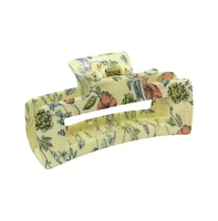 Headbands of Hope Large Rectangle Clip - Blue Floral