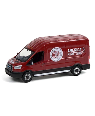 Greenlight 1/64 Ford Transit Lwb High Roof, Indian Motorcycles, Route Runners