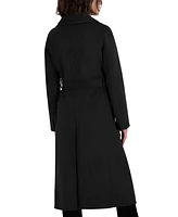 Tahari Women's Belted Wing-Collar Wrap Coat