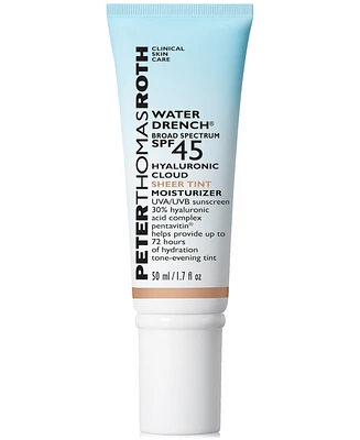 Peter Thomas Roth Water Drench Broad Spectrum Spf 45 Hyaluronic Cloud Sheer Tint Moisturizer, 1.7 oz.