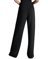 Dkny Women's High-Waist Front-Zip Wide-Leg Pants