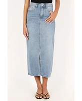 Petal and Pup Dana Denim Midi Skirt