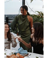 Petal and Pup Women's Amelie One Shoulder Maxi Dress