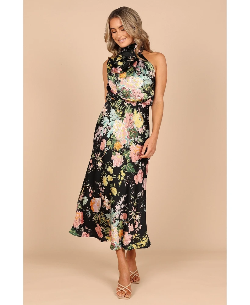 Petal and Pup Women's Anabelle Halter Neck Midi Dress