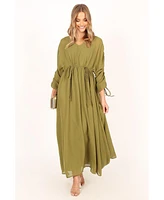 Petal and Pup Women's Ramona Long Sleeve Maxi Dress