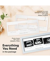 KeaBabies Trio Baby Sonogram Picture Frame, Ultrasound Frames for Nursery, Mom to Be Gifts