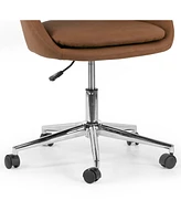 Glamour Home 34.75" Aura Polyester, Metal Task Chair