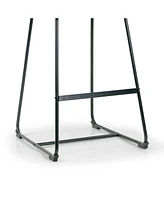 Glamour Home 30" Aulani Iron, Polyester Barstool