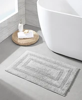 Nautica Micellar Solid Reversible Cotton Tufted 2 Piece Bath Rug Set