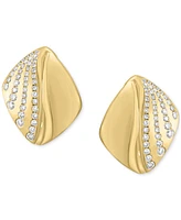 Effy Diamond Fan Design Square Stud Earrings (1/2 ct. t.w.) in 14k Gold