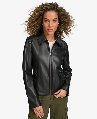 Levi's Women's Faux Leather Laydown Collar Jacket