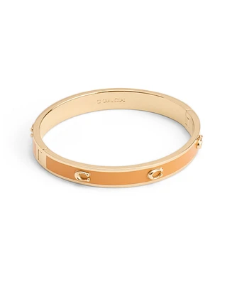 Coach Enamel Signature C Bangle Bracelet