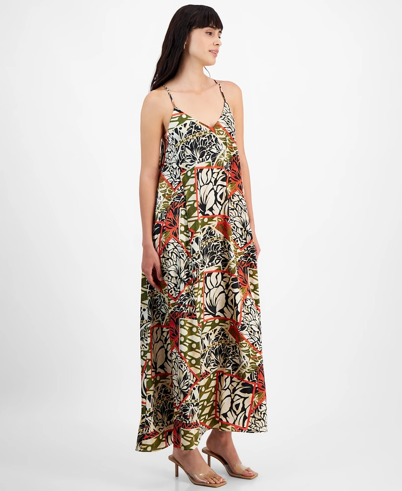 Tahari Asl Women's Printed Maxi Dress