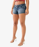 True Religion Women's Joey Flap Big T Cut Off Short