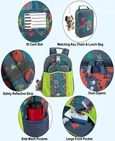 3 pc Toddler Boy Jungle Animals backpack and lunch bag set