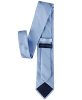 Tommy Hilfiger Men's Solid Textured Stripe Tie