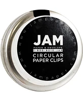 Jam Paper Circular Paper Clips - Round Paperclips - 50 Per Pack