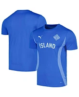 Puma Men's Blue Iceland National Team 2024 Pre-Match Jersey