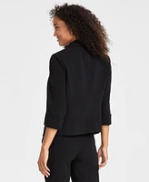 Kasper Petite Shawl Collar Open-Front Jacket