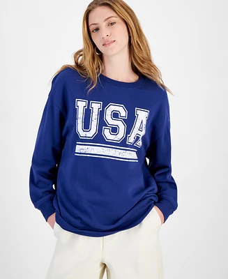 Rebellious One Juniors' Usa Graphic Sweatshirt