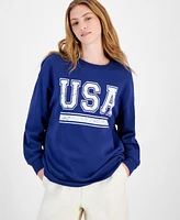 Rebellious One Juniors' Usa Graphic Sweatshirt