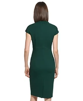 Calvin Klein Petite Short-Sleeve Sheath Dress