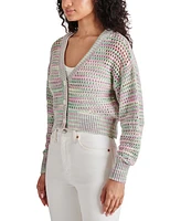 Steve Madden Women's Lucas Open-Knit Cardigan Sweater