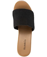 Style & Co Women's Aimee Knit Wedge Sandals, Created for Macy's