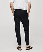 Mango Men's 100% Slim-Fit Cotton Pants