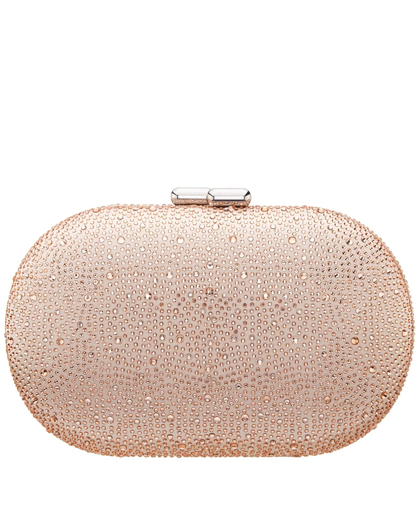 Nina Allover Crystal Oval Minaudiere