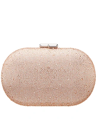 Nina Allover Crystal Oval Minaudiere