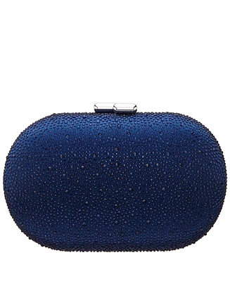 Nina Allover Crystal Oval Minaudiere