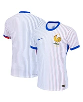 Nike Men's White France National Team 2024 Away Authentic Blank Jersey