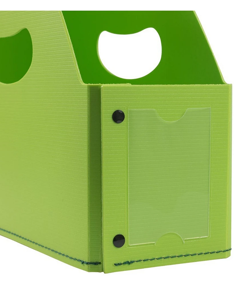 Jam Paper Plastic Magazine File Holder - 4 x 10.5 x 12 - Sold Individually