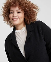 Charter Club Plus 100% Cashmere Blazer, Created for Macy's