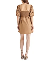 Steve Madden Women's Inara Square-Neck Puff-Sleeve Mini Dress