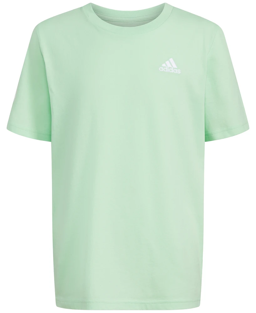 adidas Big Boys Cotton Short-Sleeve Essential Embroidered Logo T-Shirt