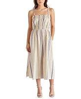 Steve Madden Women's Zuri Striped Smocked Midi Dress