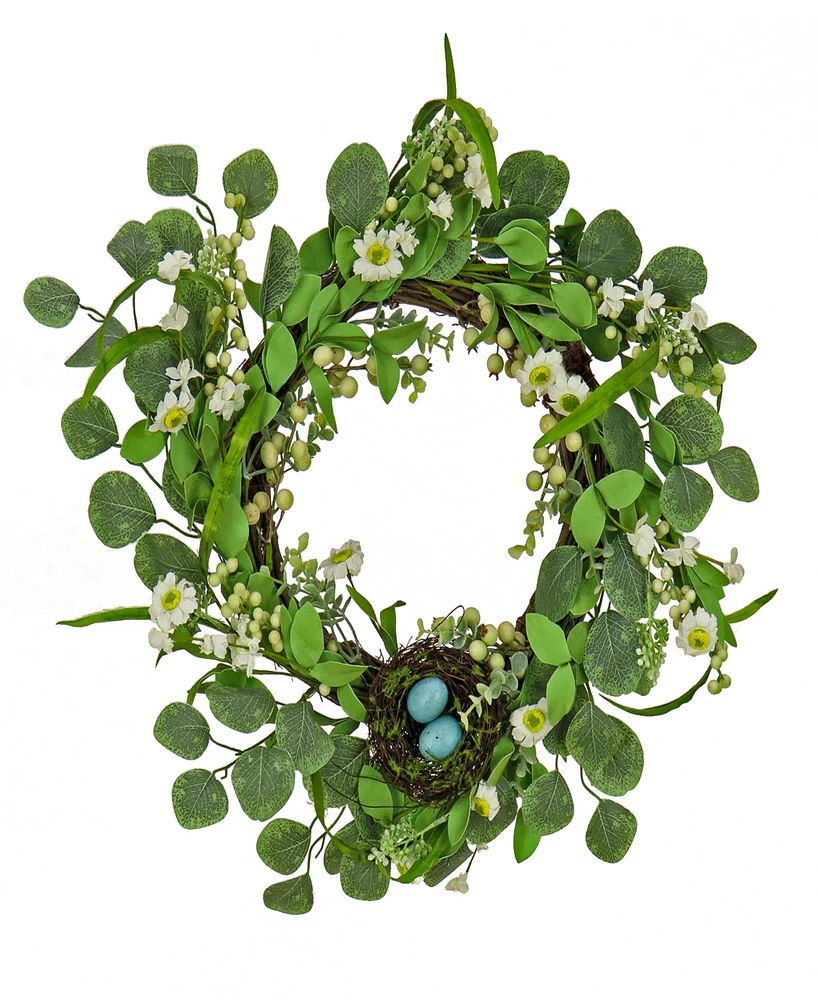 National Tree Company 20 Daisies and Berries Wreath