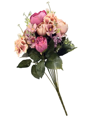 National Tree Company 19 Assorted Pink Rose Bundle