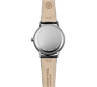 Raymond Weil Women's Swiss Toccata Black Leather Strap Watch 34mm