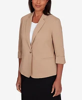 Alfred Dunner Women's featuring long sleeves Classic Fit Jacket