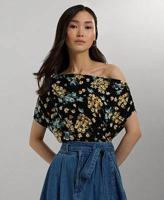 Lauren Ralph Women's Floral Off-The-Shoulder Top