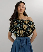 Lauren Ralph Women's Floral Off-The-Shoulder Top