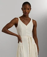 Lauren Ralph Lauren Women's Belted Fit & Flare Dress