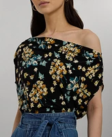 Lauren Ralph Women's Floral Off-The-Shoulder Top