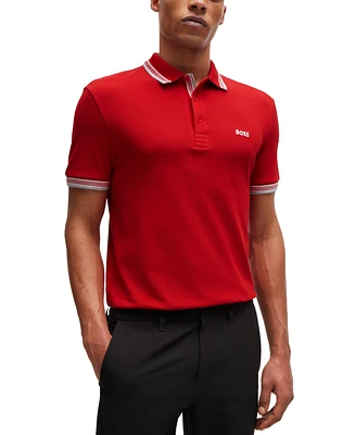 Boss by Hugo Men's Contrast Logo Polo Shirt