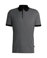 Boss by Hugo Boss Men's Two-Tone Monogram Polo Shirt