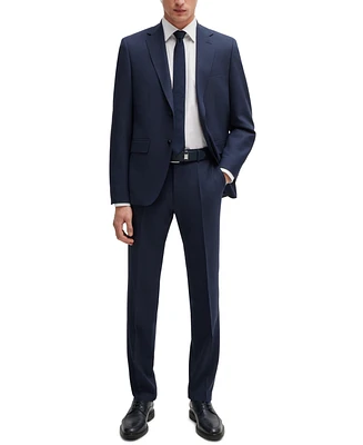 Boss by Hugo Men's Micro-Patterned Regular-Fit Suit